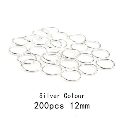 3-12mm Gold, Silver, or Bronze Jump Rings, Connectors Loops, Open Jump Rings