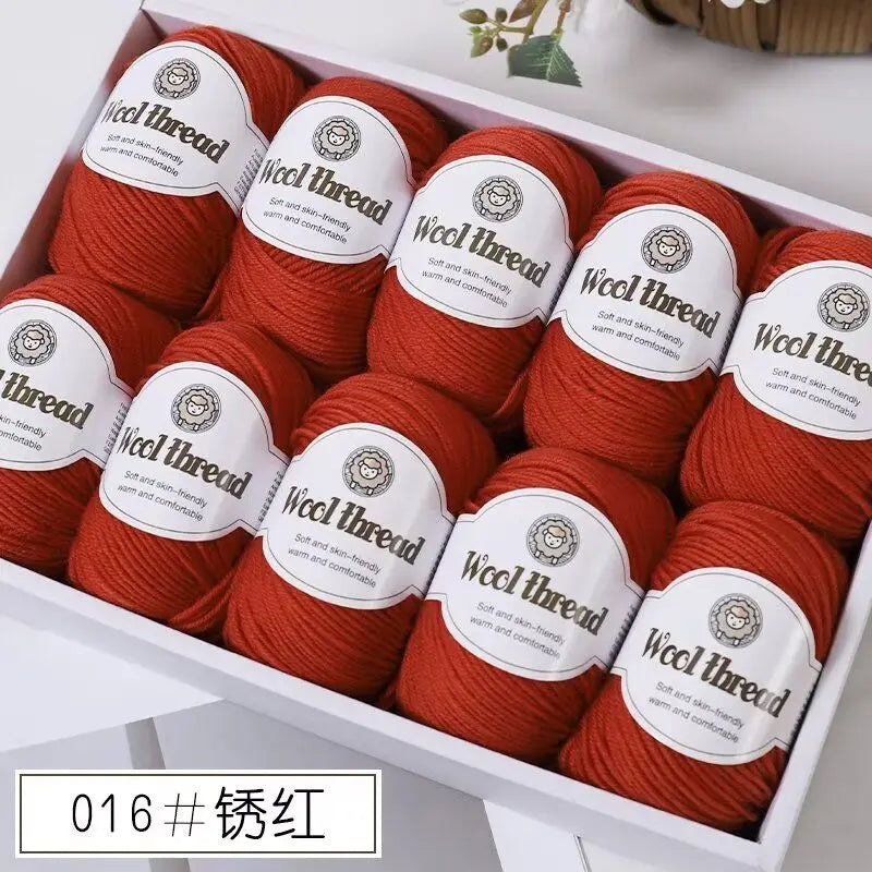 500g Box Set of Skin-friendly 4ply Merino Wool Yarn