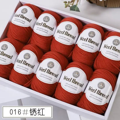 500g Box Set of Skin-friendly 4ply Merino Wool Yarn