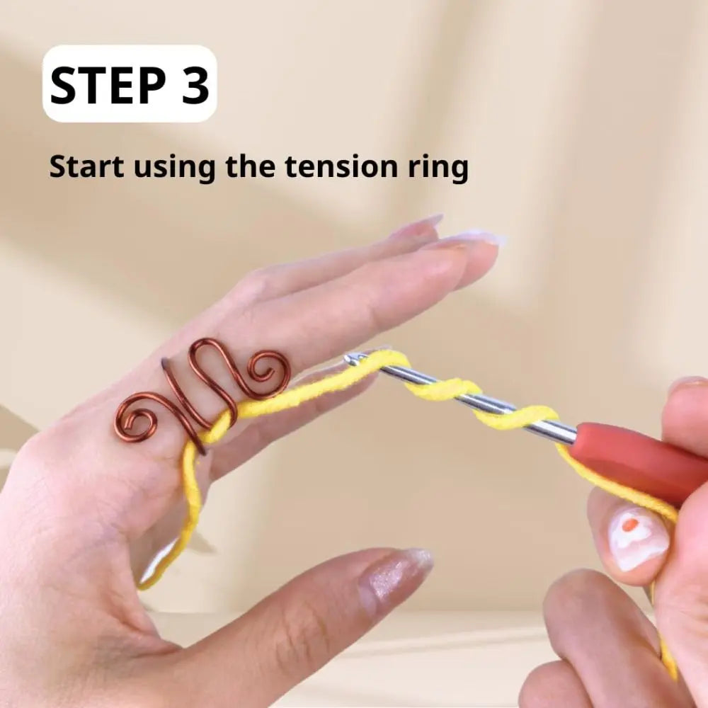 Adjustable Crochet Finger Ring