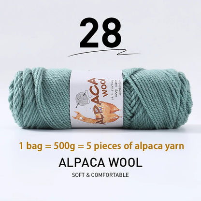 500g (5 pieces) High-Quality Alpaca Wool