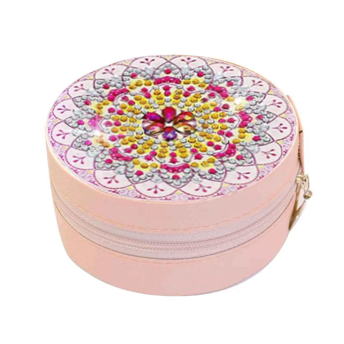 Diamond Art Travel Jewelry Box Kit, Black Square or Pink Round