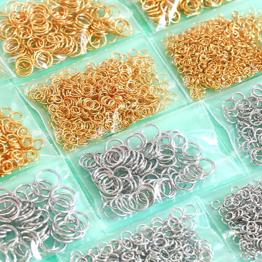 3-12mm Gold, Silver, or Bronze Jump Rings, Connectors Loops, Open Jump Rings
