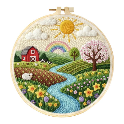 Scenery Punch Needle Kits - 20x20cm