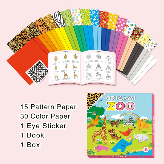 Origami Zoo Book 45-Paper Set