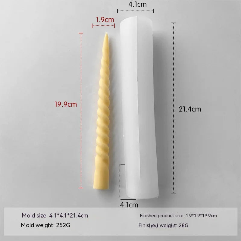 Taper Silicone Molds for Candle Making: 16  Styles - 1 option for a 61 meter Roll of Cotton Wick