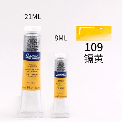 WINSOR＆NEWTON 8ml or 21ml Watercolor Paint Tubes