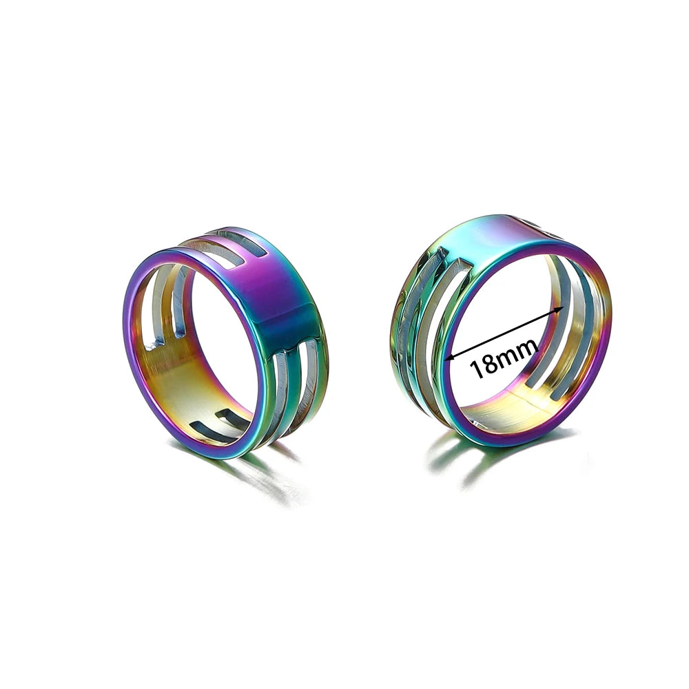 17/18/19mm Stainless Steel Jump Ring Opening and Closing Finger Ring