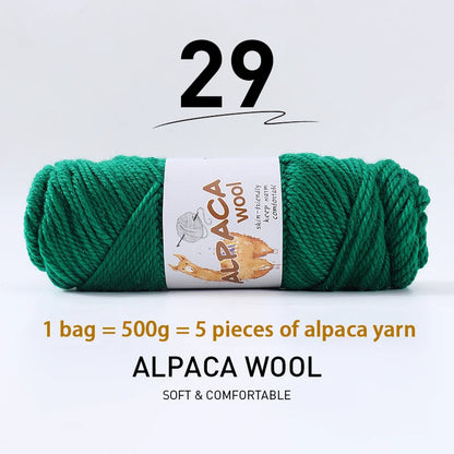 500g (5 pieces) High-Quality Alpaca Wool