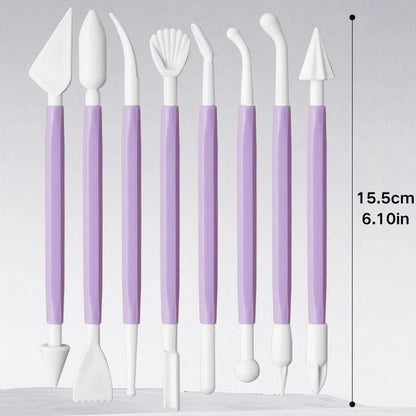 8-piece Set of Ultra-light Clay Tools