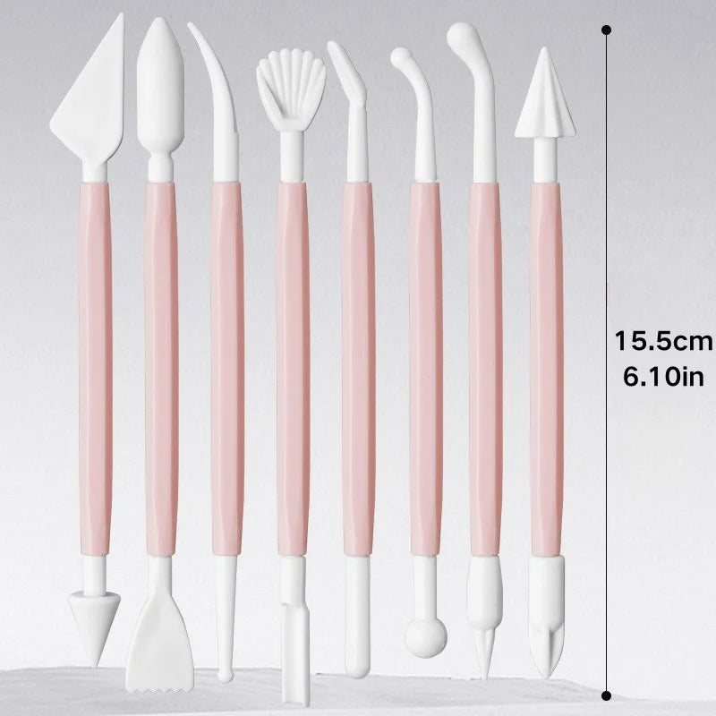 8-piece Set of Ultra-light Clay Tools