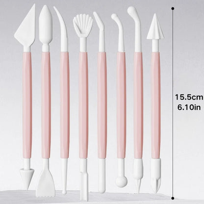 8-piece Set of Ultra-light Clay Tools
