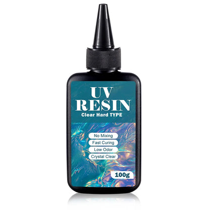 UV Resin Kit with Light, Crystal Clear Ultraviolet Curing UV Resin for Jewelry Making and Molds Casting