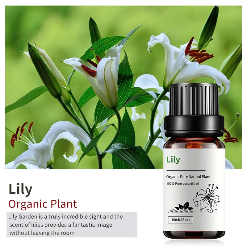 10ml Bottles of Organic Essential Oils for Candle Making