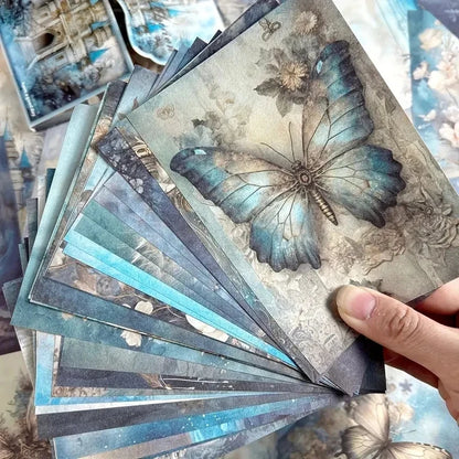 Vintage Scrapbooking Paper - 50 Pieces of Various Images