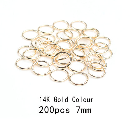 3-12mm Gold, Silver, or Bronze Jump Rings, Connectors Loops, Open Jump Rings