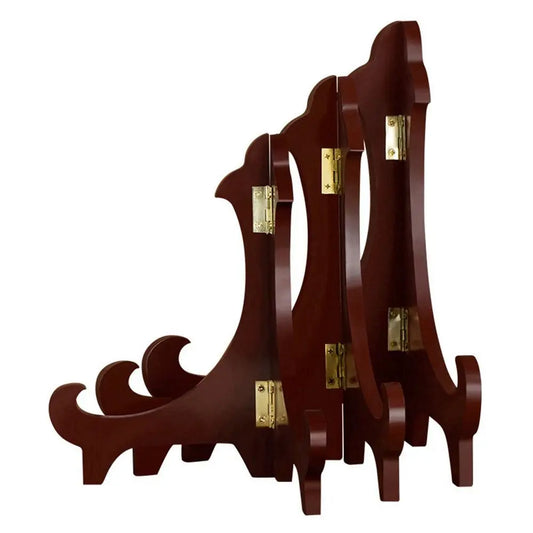 Universal Wooden Decorative Foldable Adjustable Home Decor Display Stand Easel Storage Rack Plate Rack