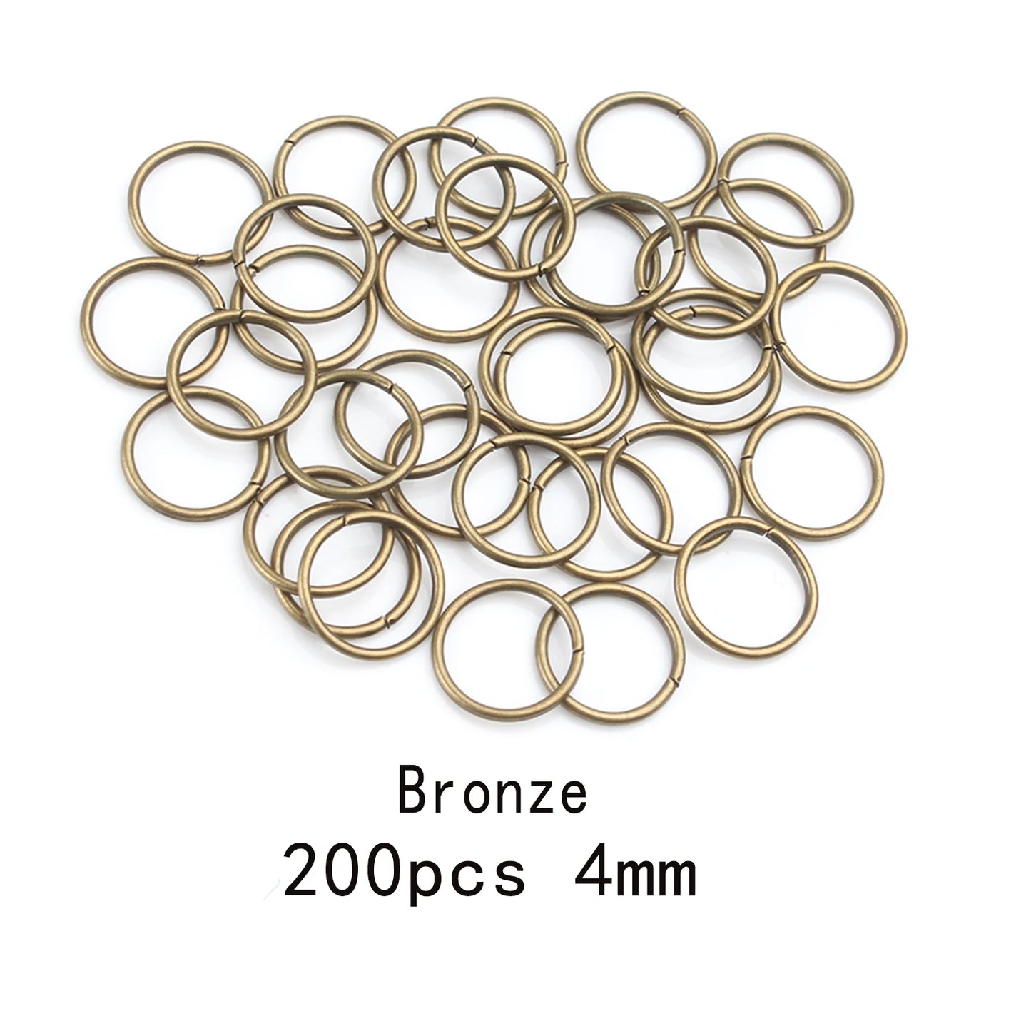 3-12mm Gold, Silver, or Bronze Jump Rings, Connectors Loops, Open Jump Rings