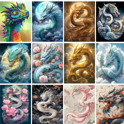 Dragons Paint By Numbers