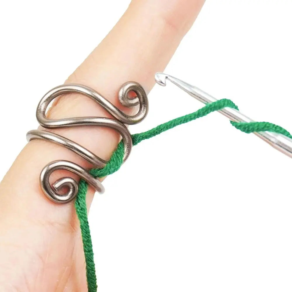 Adjustable Crochet Finger Ring