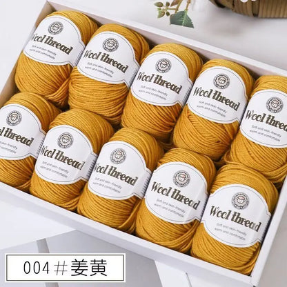 500g Box Set of Skin-friendly 4ply Merino Wool Yarn