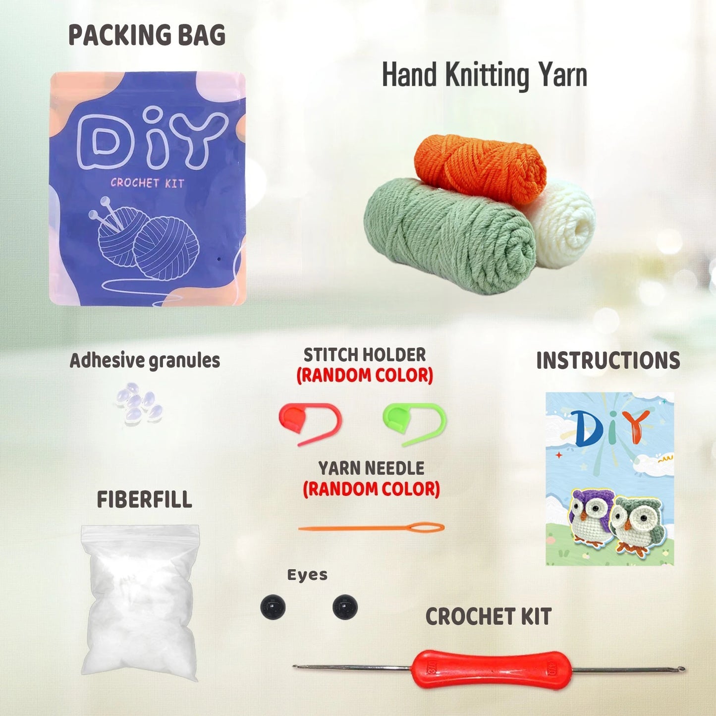Owl Crochet Kit with Instructions