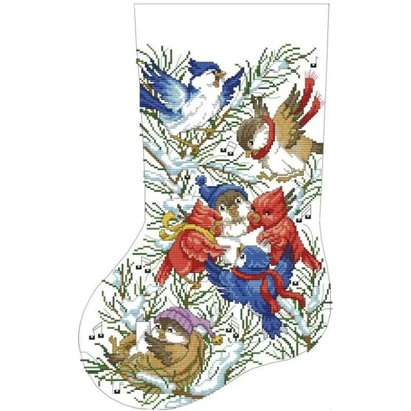Christmas Stocking Cross Stitch Kits: 11, 14, or 16 CT