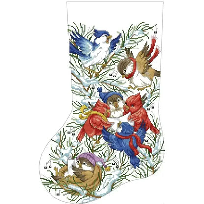 Christmas Stocking Cross Stitch Kits: 11, 14, or 16 CT