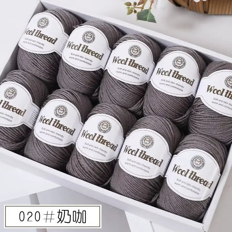 500g Box Set of Skin-friendly 4ply Merino Wool Yarn