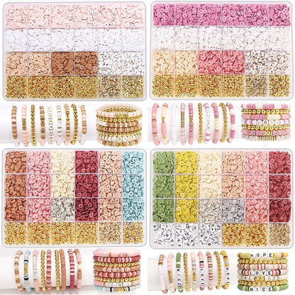 Clay Spacer Beads for Making Bracelets, Earrings and Necklaces