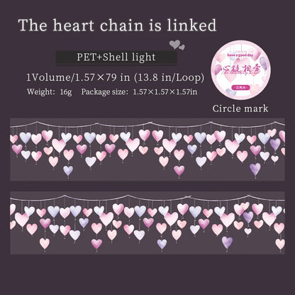 40mmx2m Decoration Adhesive Heart Tape