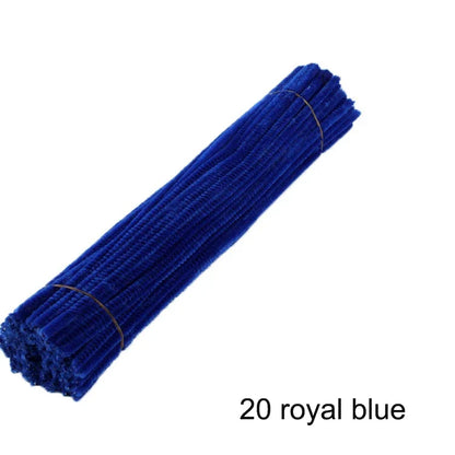 50pcs Colorful Chenille Stems Pipe Cleaners - Choose mixed or individual colors