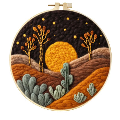 Landscape Pattern Wool Felting Kit