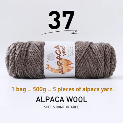 500g (5 pieces) High-Quality Alpaca Wool