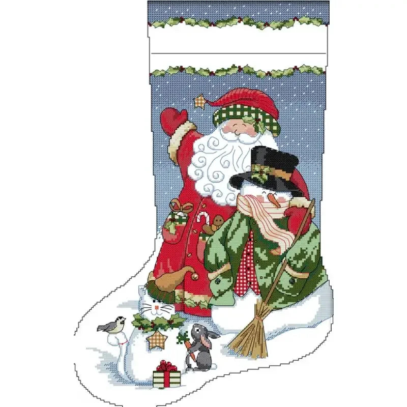 Christmas Stocking Cross Stitch Kits: 11, 14, or 16 CT