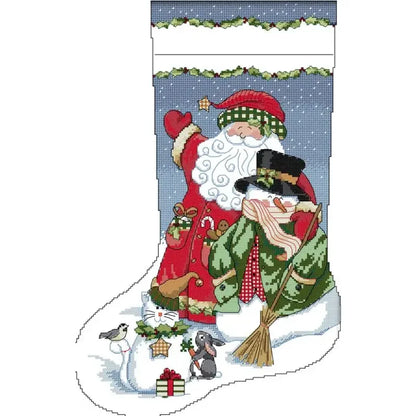 Christmas Stocking Cross Stitch Kits: 11, 14, or 16 CT