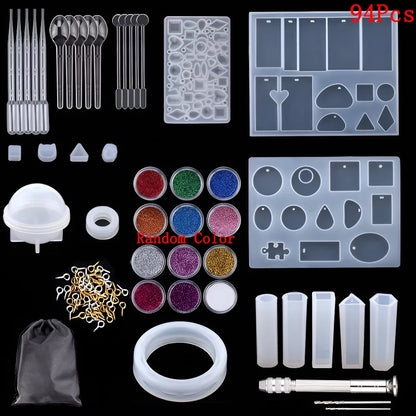 Silicone Molds Kit for Resin Jewelry Casting