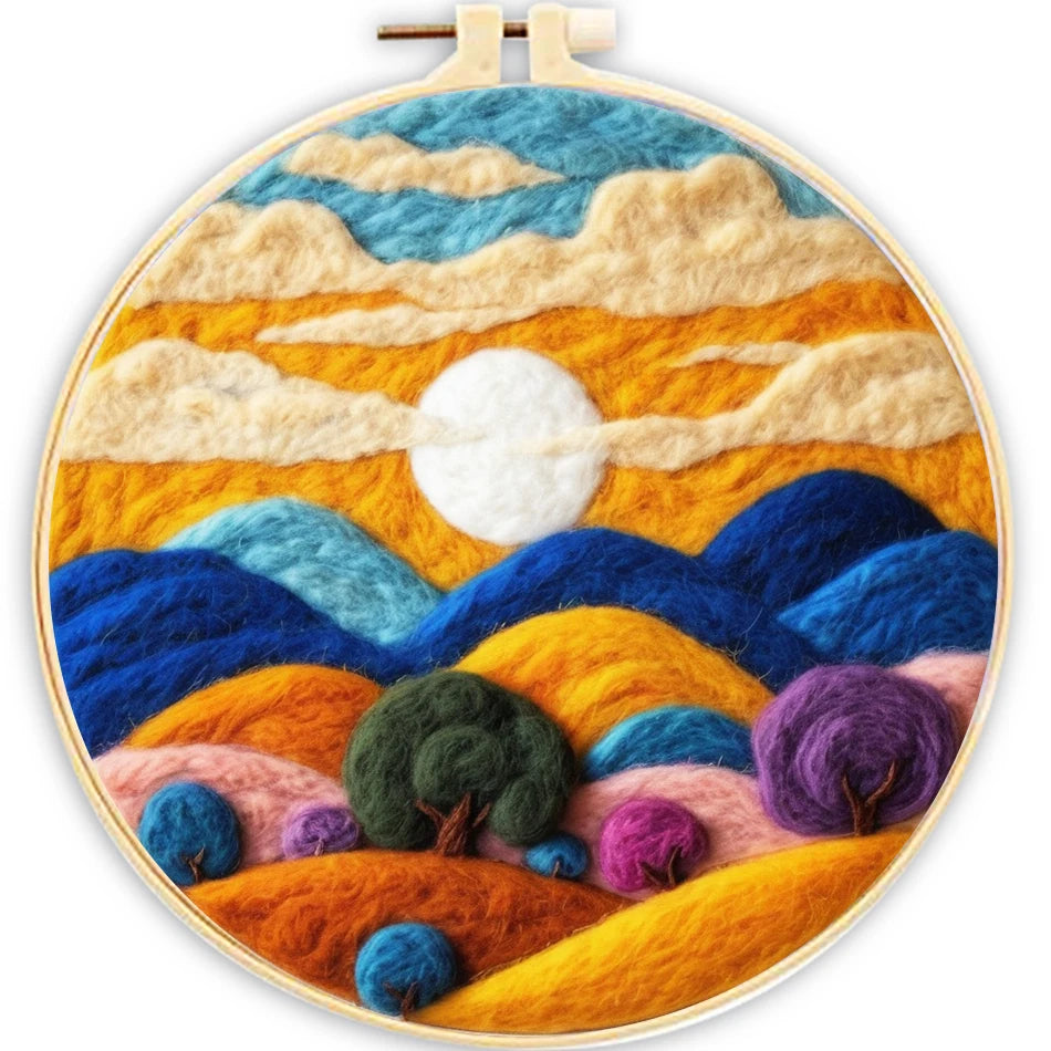 Landscape Pattern Wool Felting Kit