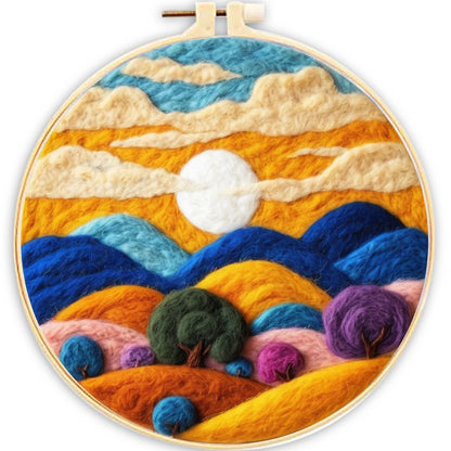 Landscape Pattern Wool Felting Kit