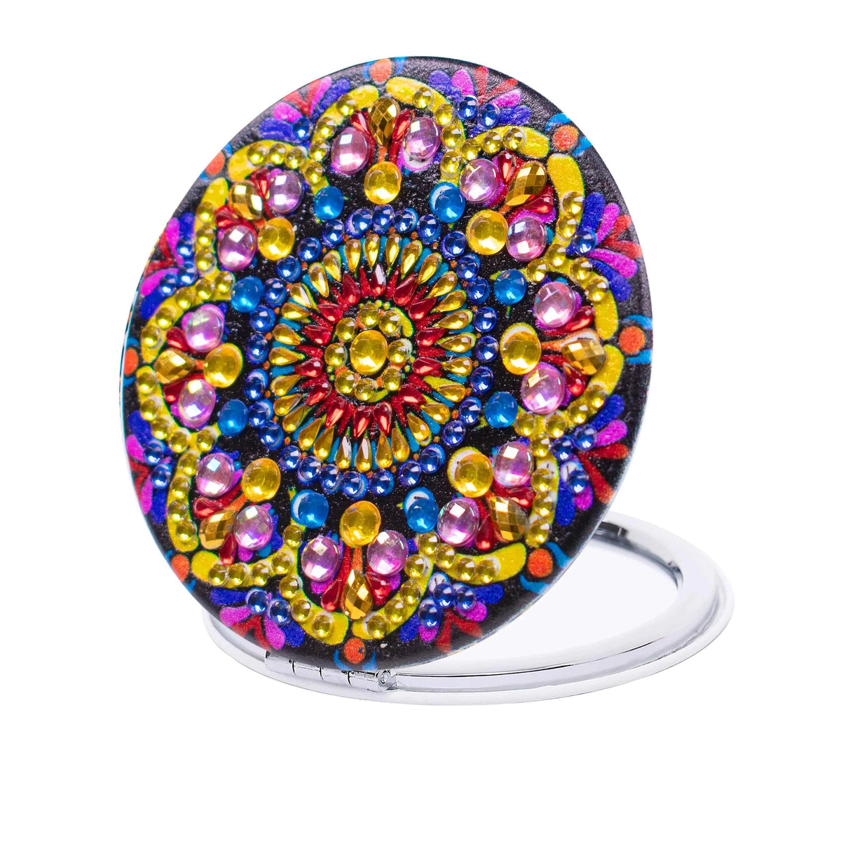 Floral Diamond Art Compact Mirror Kit, Heart or Round