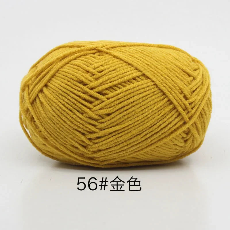 Organic Cotton Yarn 4ply - 1 Ball is 50g of Soft Yarn