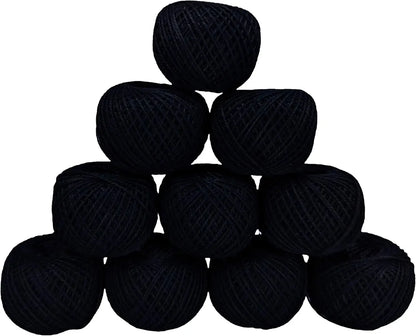 Cotton Crochet Yarn - 10 pcs, 10g Each, 100g each package - Perfect for Crafting