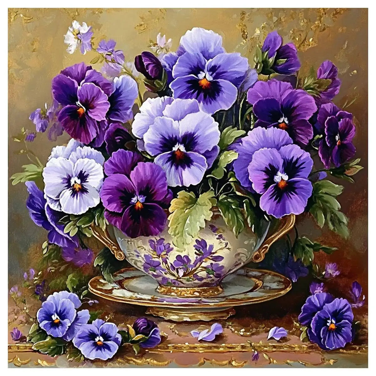 Pansy Cross Stitch Kit