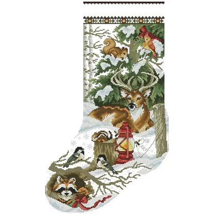 Christmas Stocking Cross Stitch Kits: 11, 14, or 16 CT