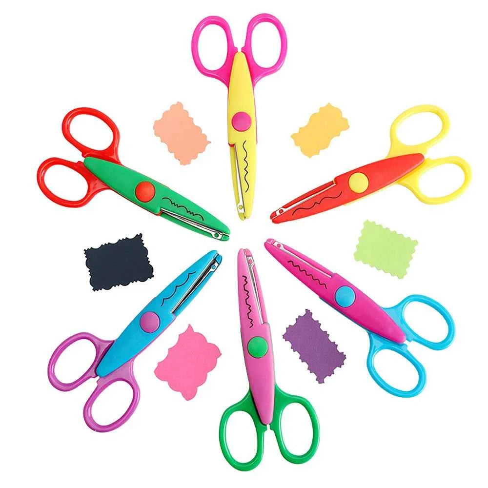 Decorative Edge Scissors for Kids — 6-Piece Set | 6 Cutting Patterns for Scrapbooking & Paper Crafts
