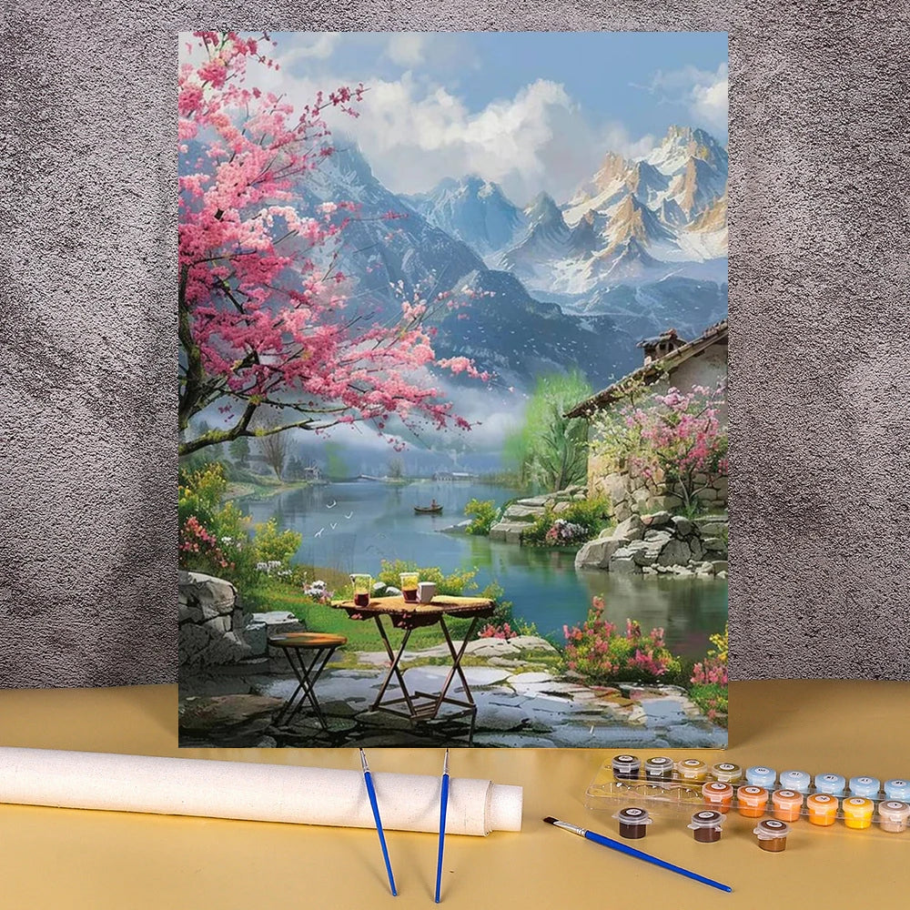 Forest and Mountains Paint By Numbers Kits