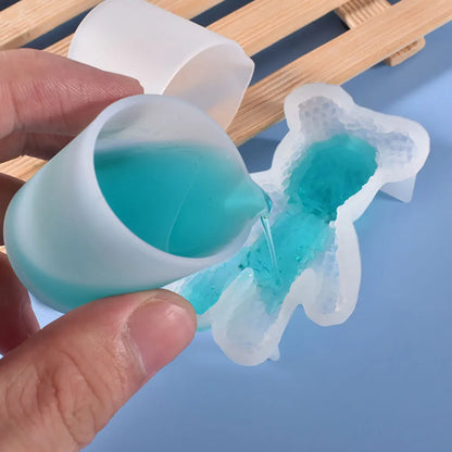 30ML-1000ML Silicone Measuring Cups - Transparent for Epoxy Resin or Candle Making Projects