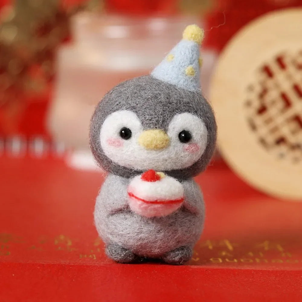 Cute Penguin Wool Felting Kit