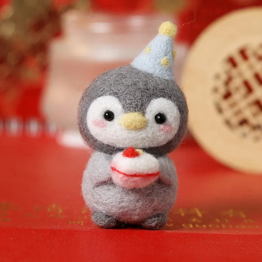 Cute Penguin Wool Felting Kit