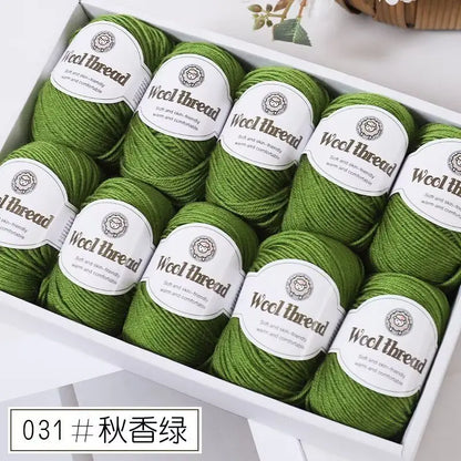 500g Box Set of Skin-friendly 4ply Merino Wool Yarn
